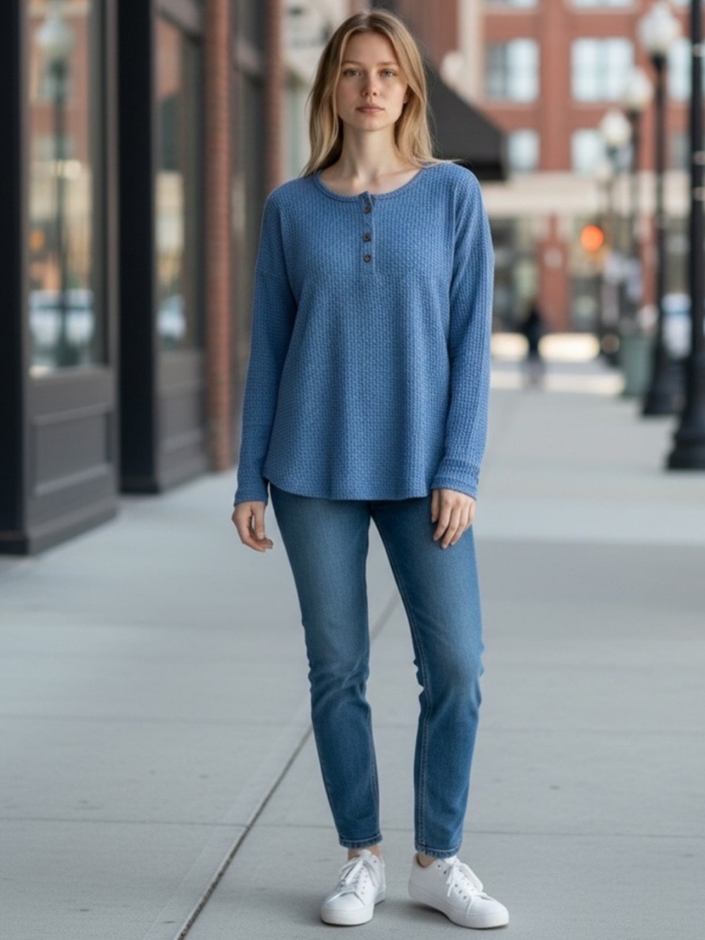 Ninexis Waffle Henley
